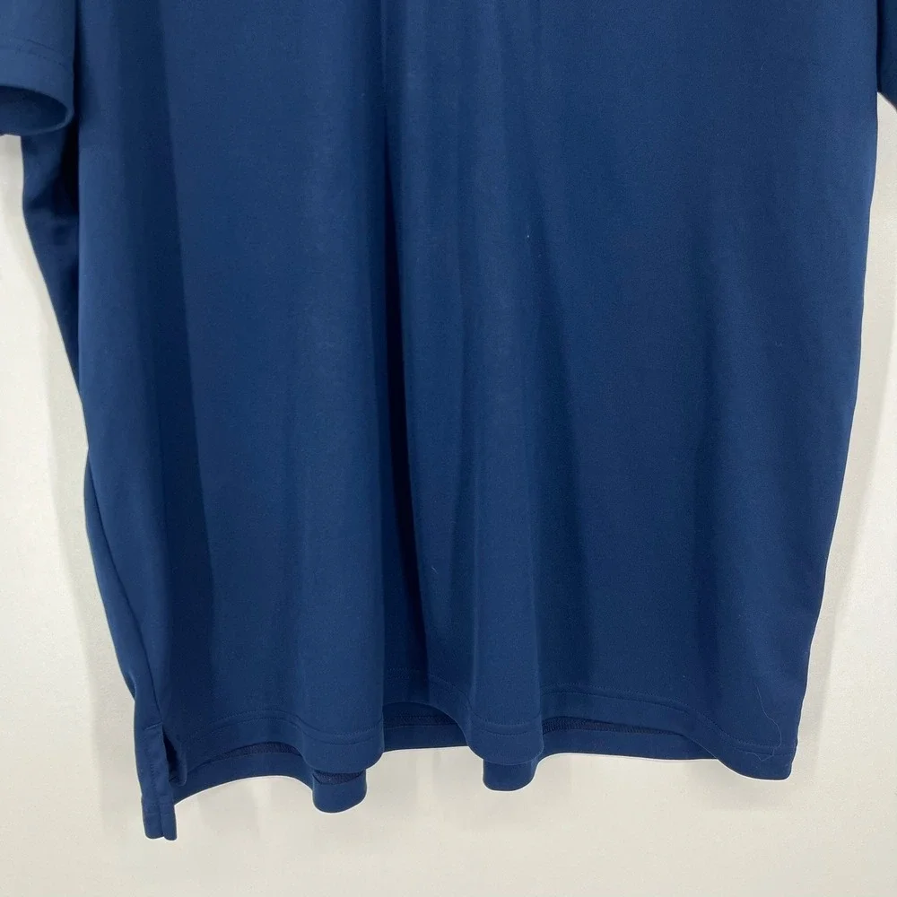 Adidas Golf Mens XL Navy Blue Pasatiempo Polo Shirt Short Sleeve Sport
